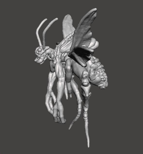 RE4 FLYING NOVISTADOR MONSTER MINIATURE MODEL HORROR FANTASY RPG 3D print model_3