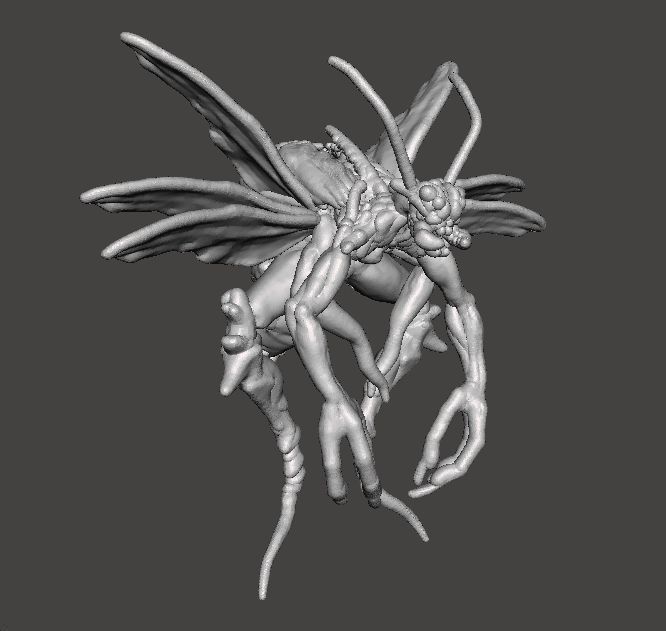 RE4 FLYING NOVISTADOR MONSTER MINIATURE MODEL HORROR FANTASY RPG 3D print model_1