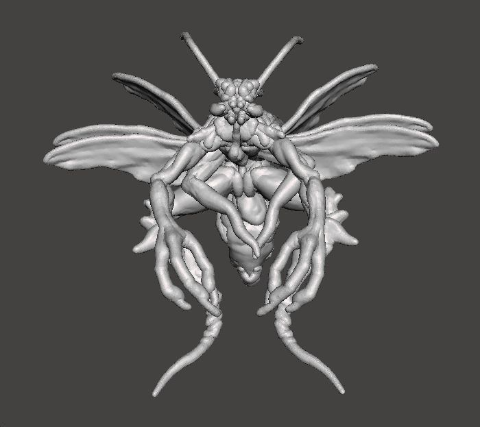 RE4 FLYING NOVISTADOR MONSTER MINIATURE MODEL HORROR FANTASY RPG 3D print model_7