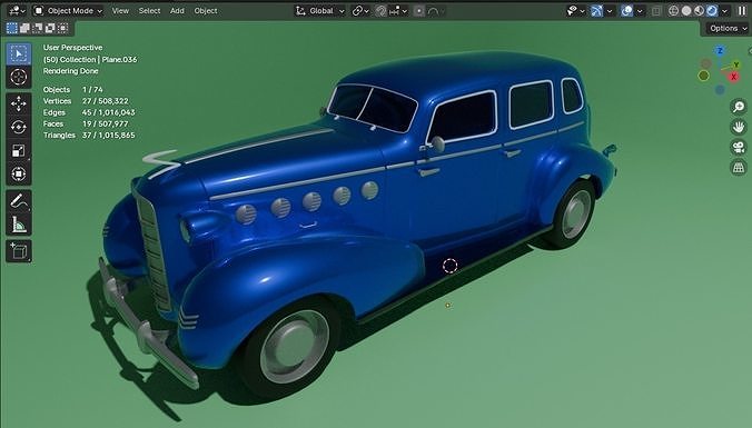 Cadillac lesalle series 1935 Low-poly 3D model