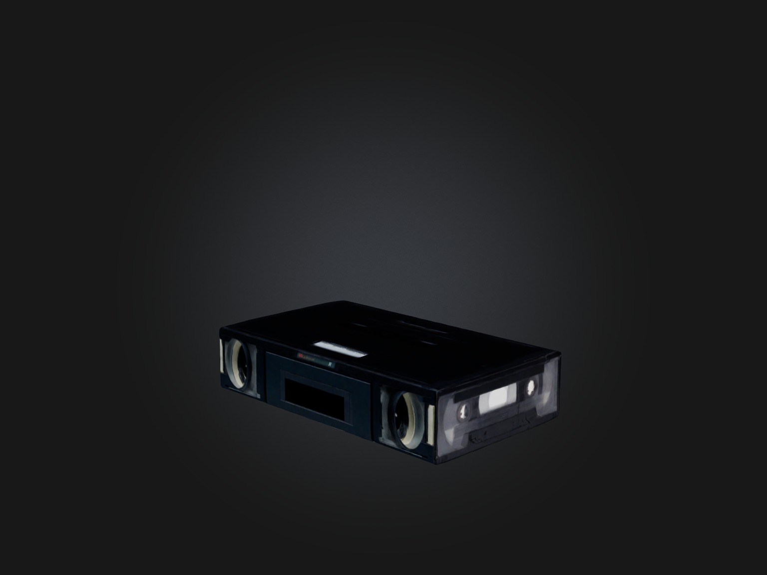 VCR Tape Low-poly 3D model_1