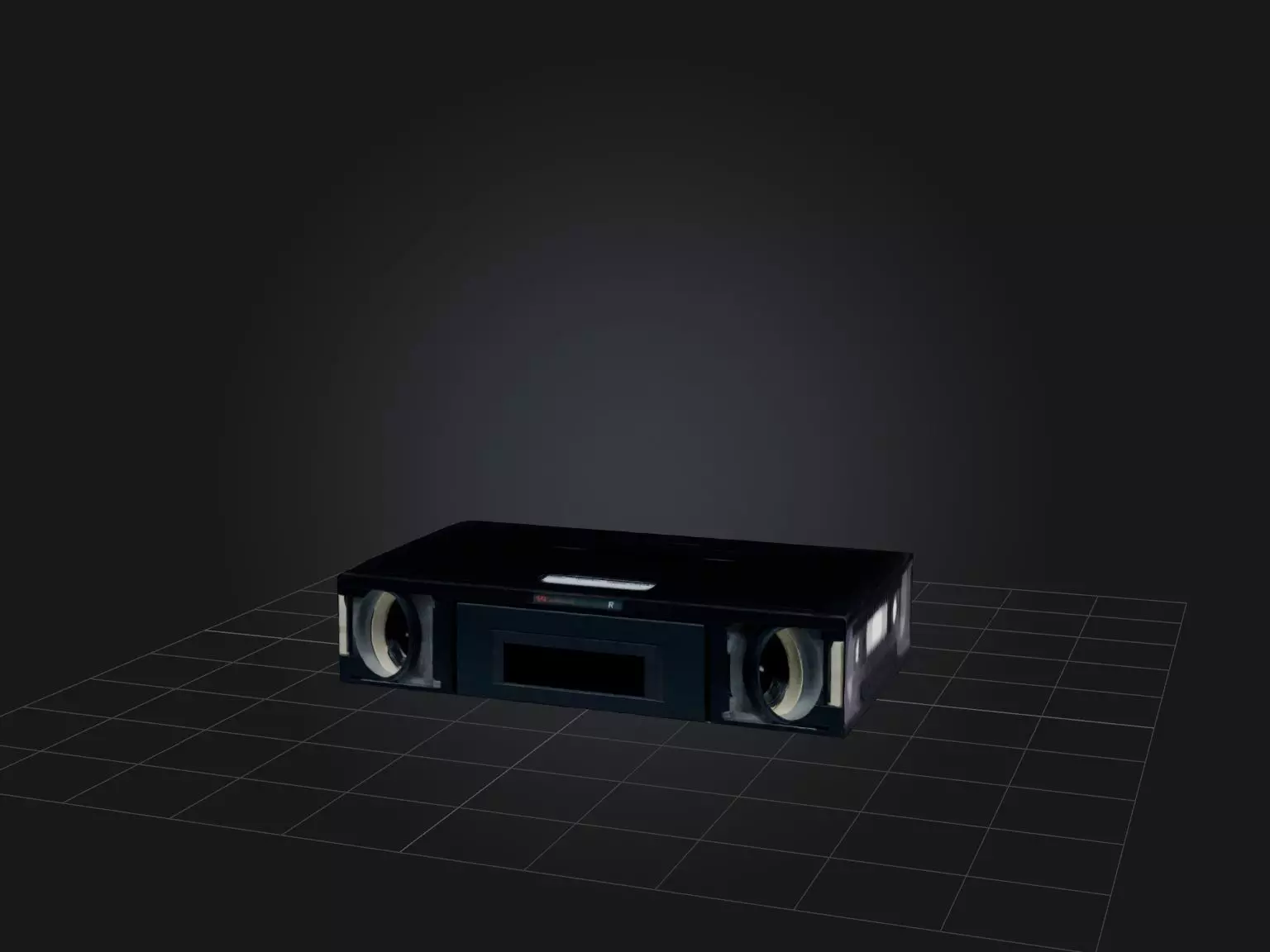 VCR Tape Low-poly 3D model_0