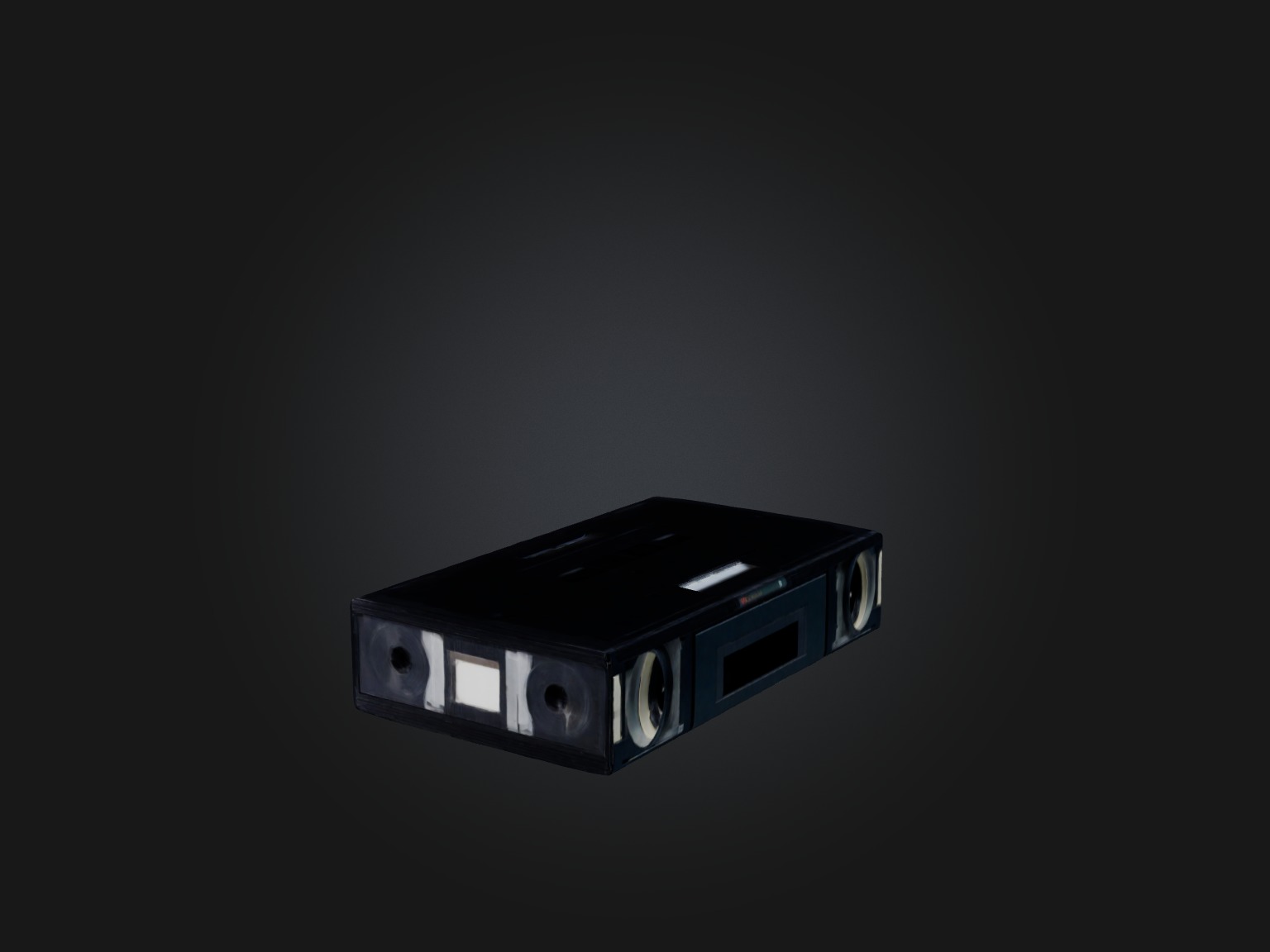 VCR Tape Low-poly 3D model_6
