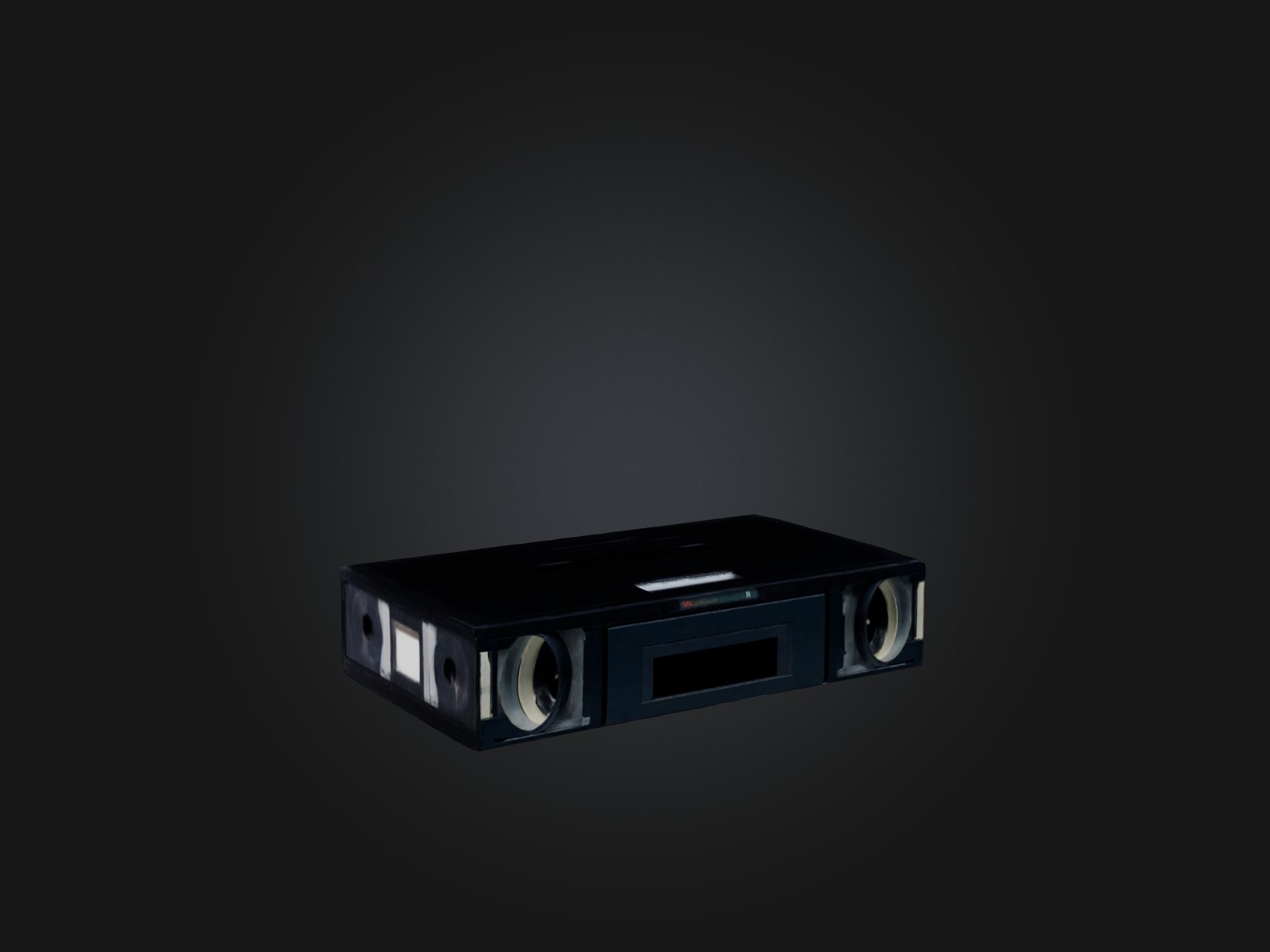 VCR Tape Low-poly 3D model_7