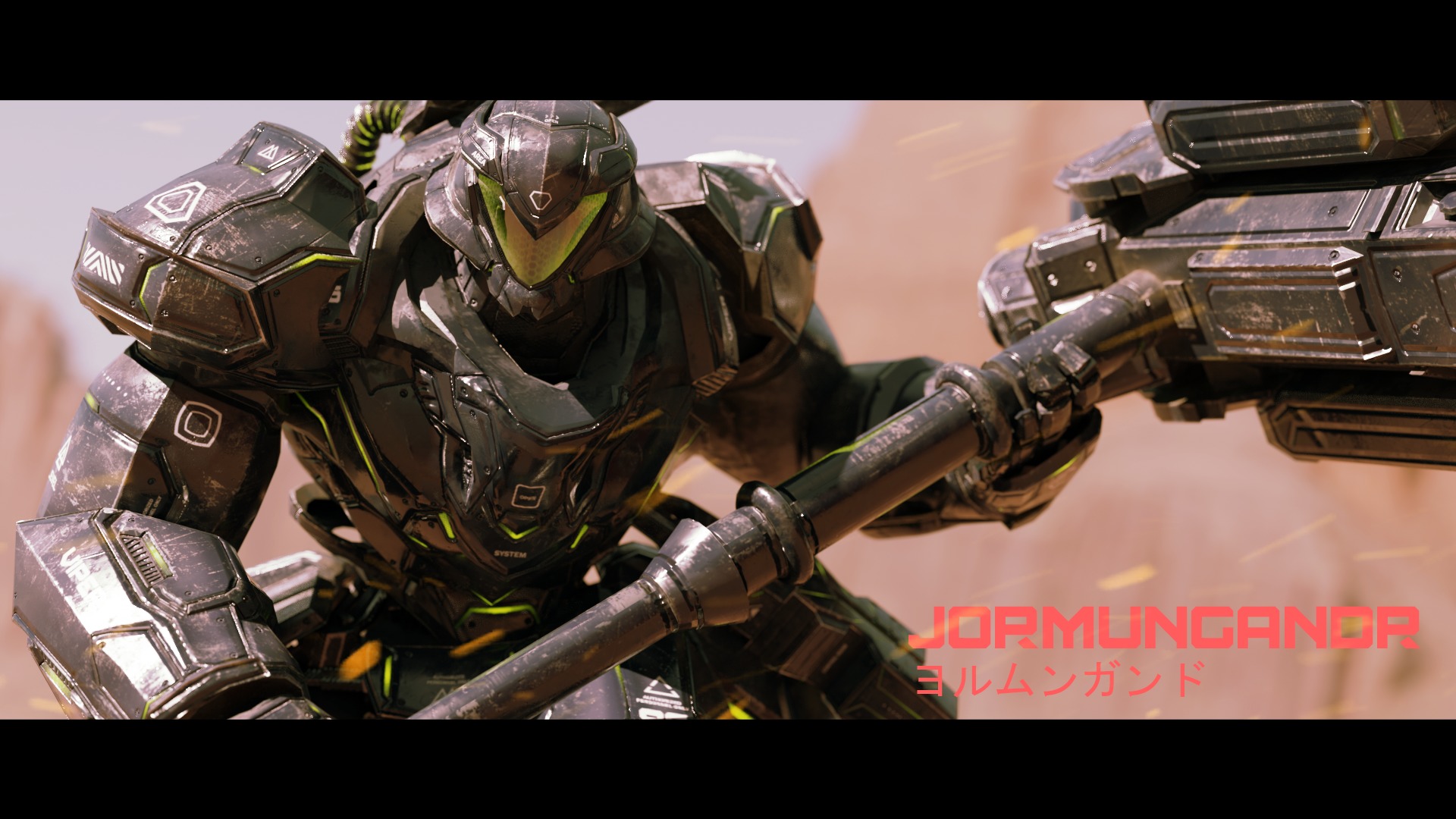 Low Poly - Cybernetic Jormungandr Son of Loki Low-poly 3D model_3