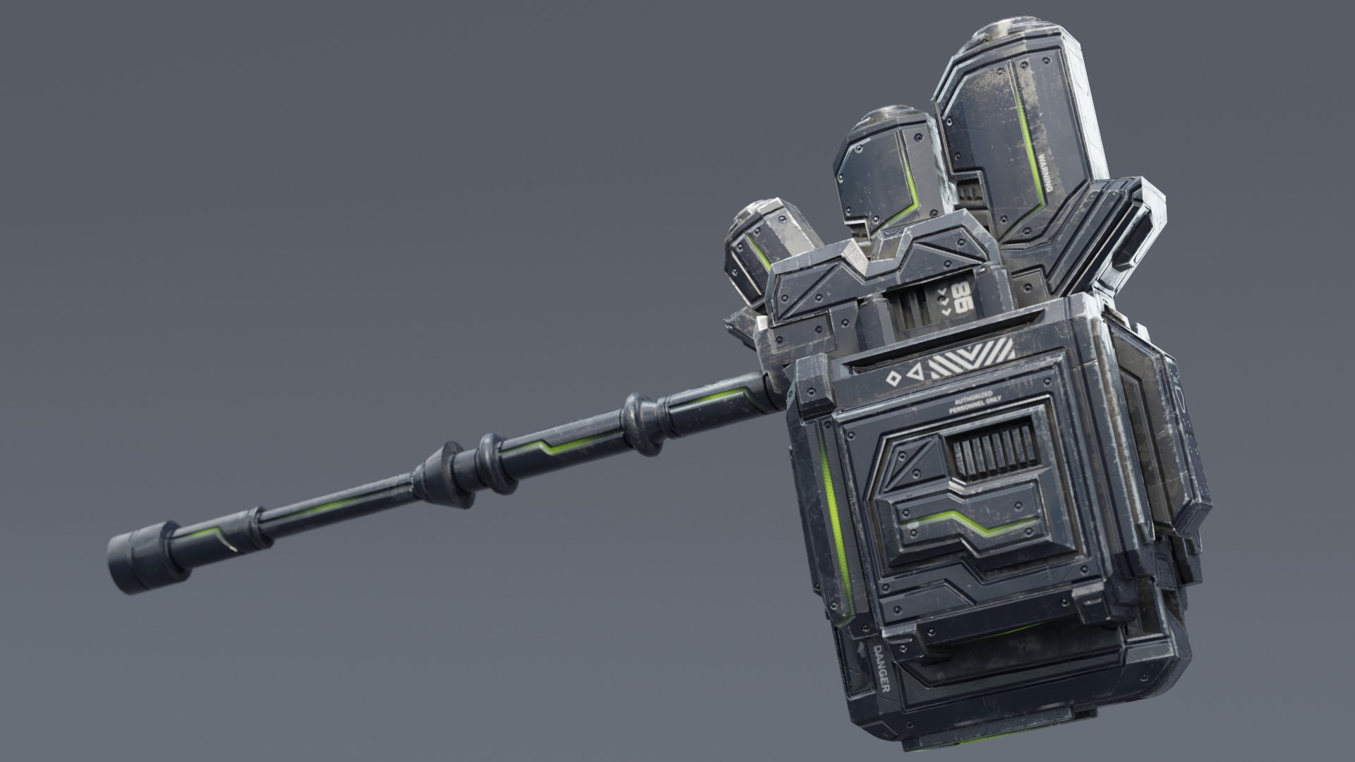 Low Poly - Cybernetic Jormungandr Son of Loki Low-poly 3D model_12