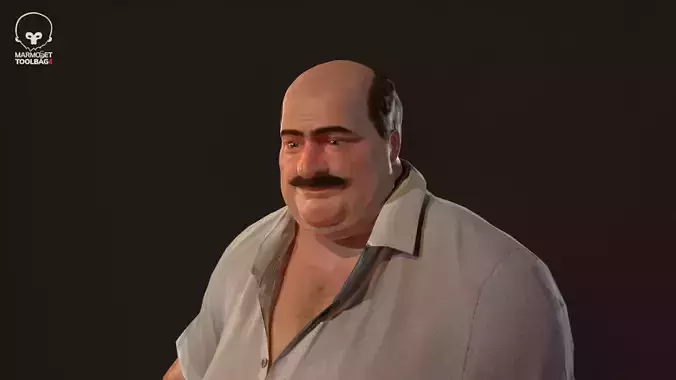 Osman abi Turkishman - Gameready Low-poly 3D model