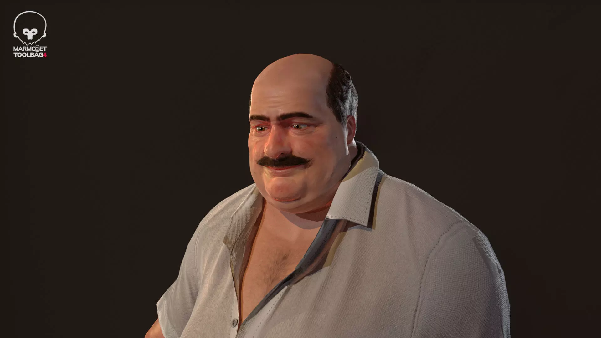 Osman abi Turkishman - Gameready Low-poly 3D model_0