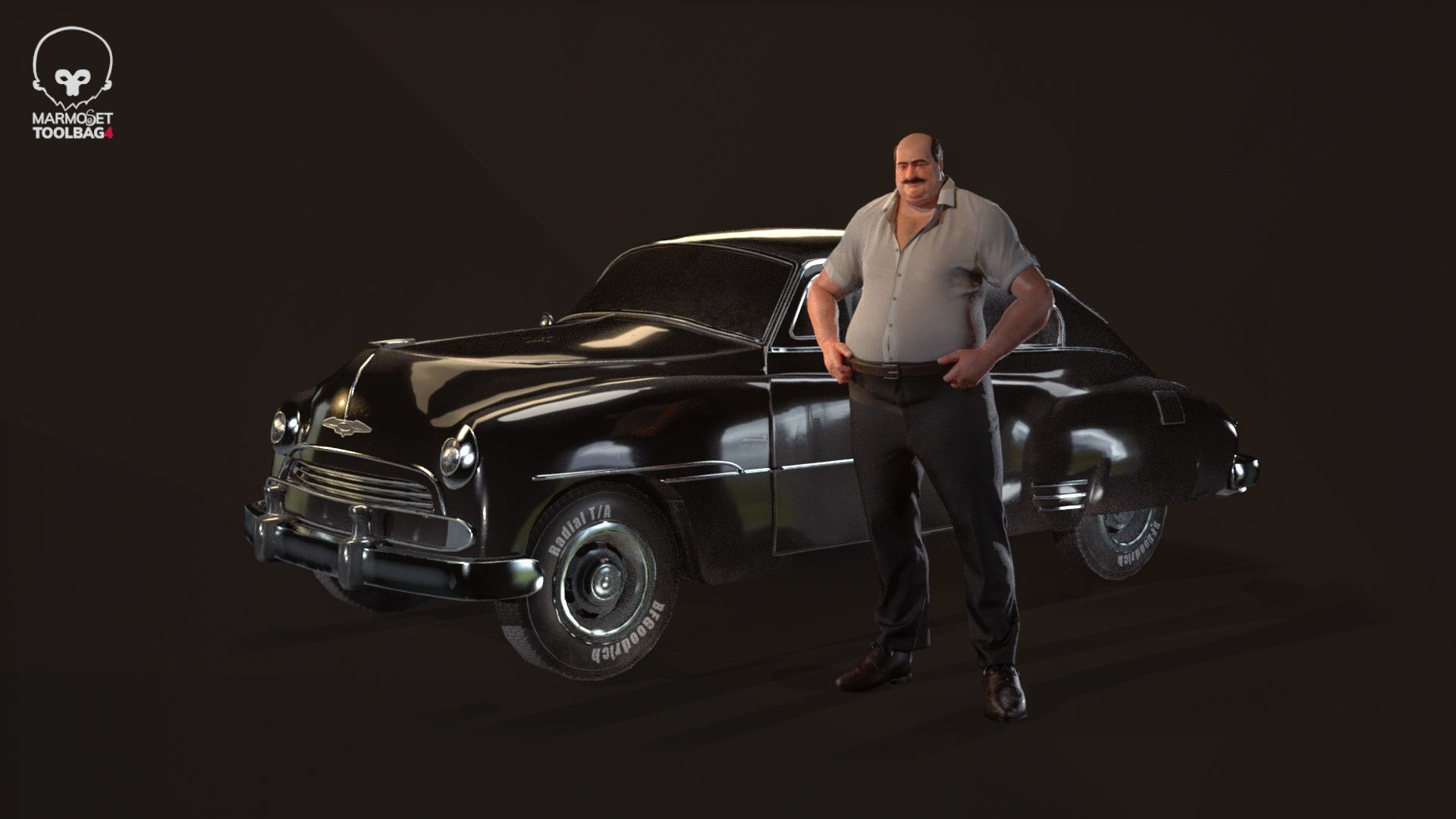 Osman abi Turkishman - Gameready Low-poly 3D model_2