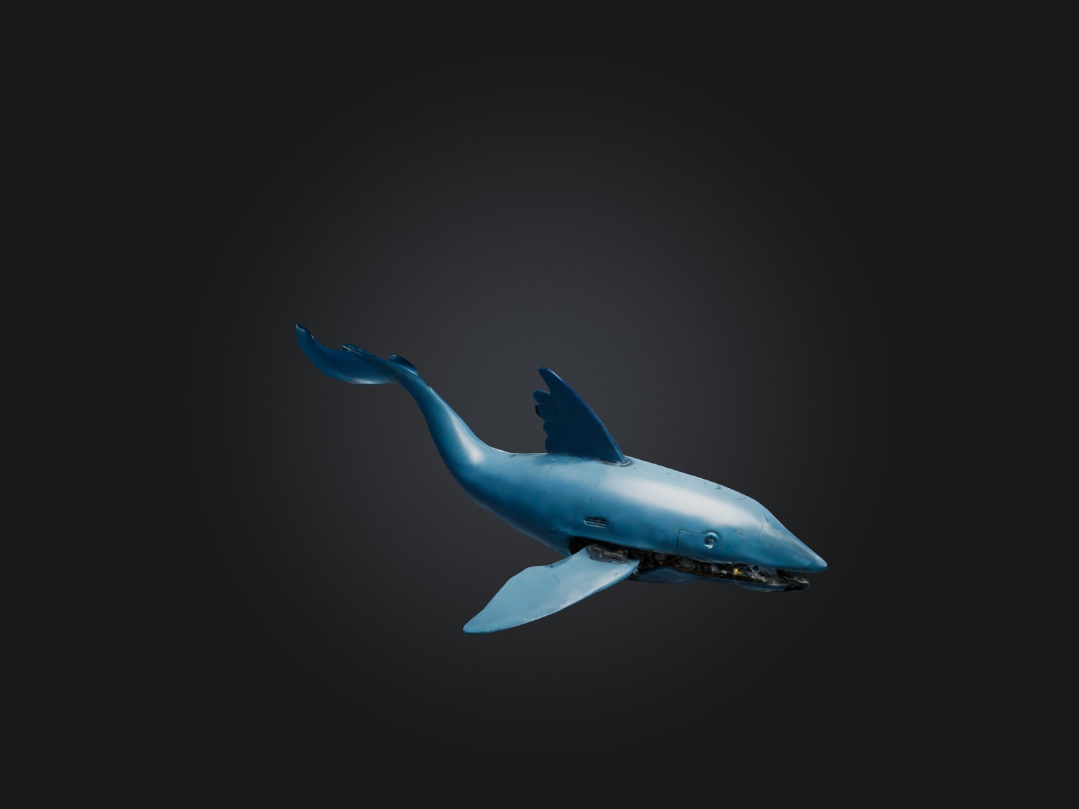 RoboWhale Model Low-poly 3D model_9