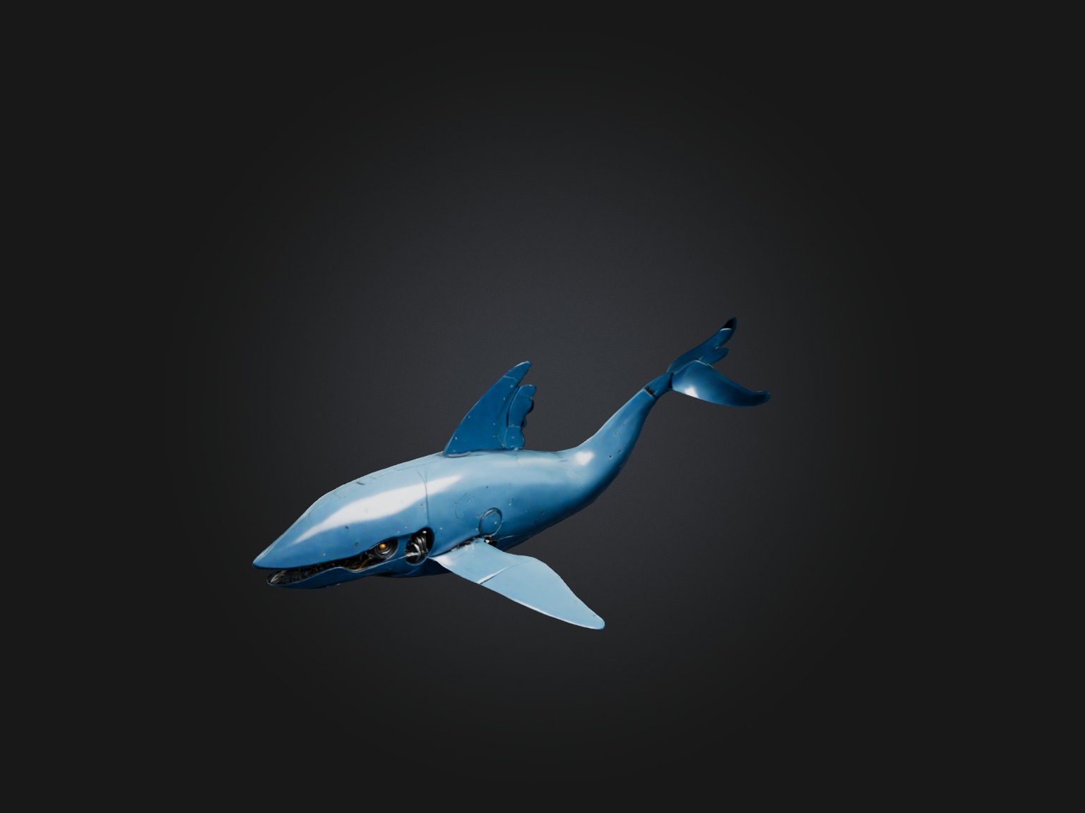 RoboWhale Model Low-poly 3D model_2