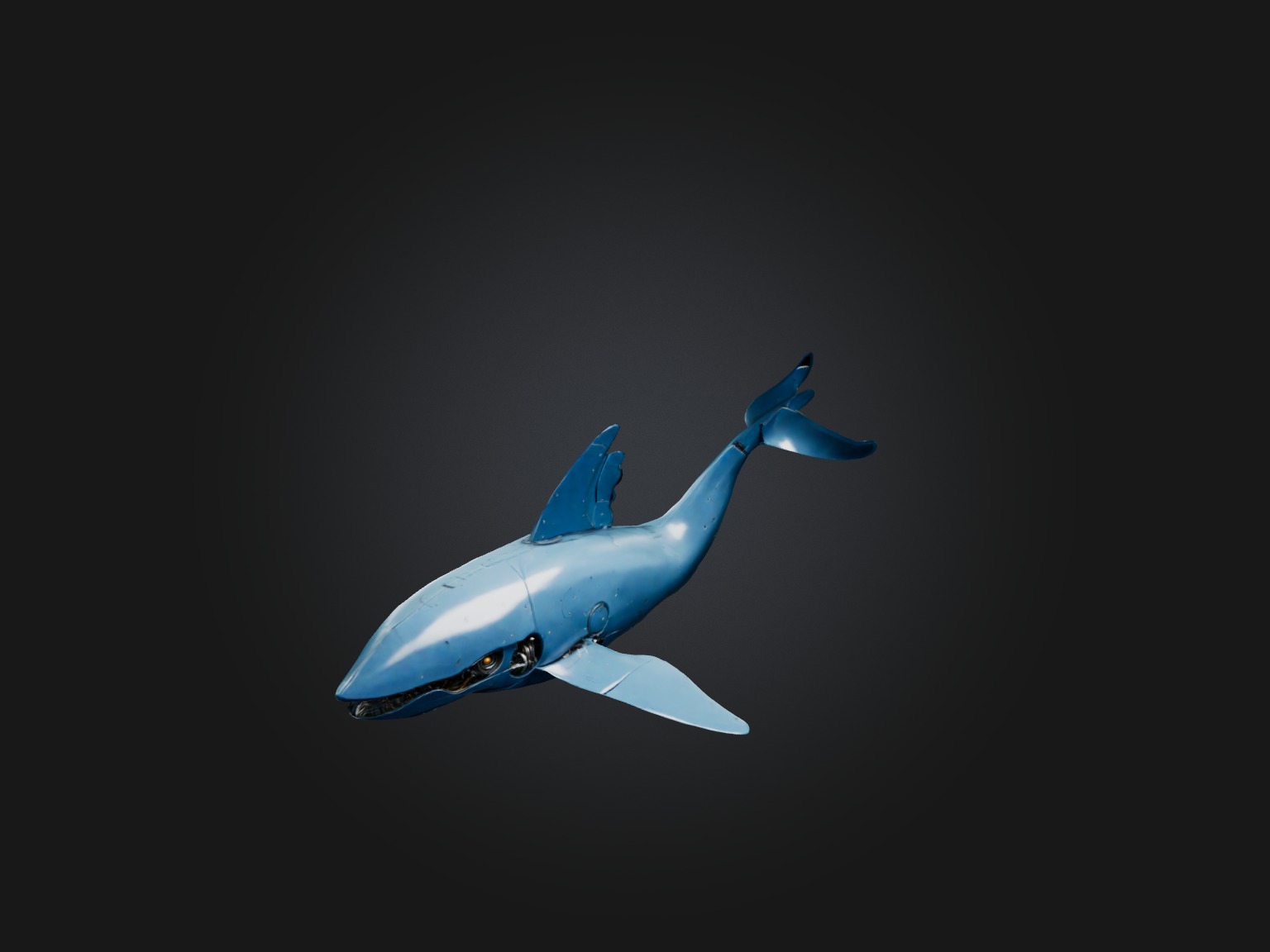 RoboWhale Model Low-poly 3D model_3