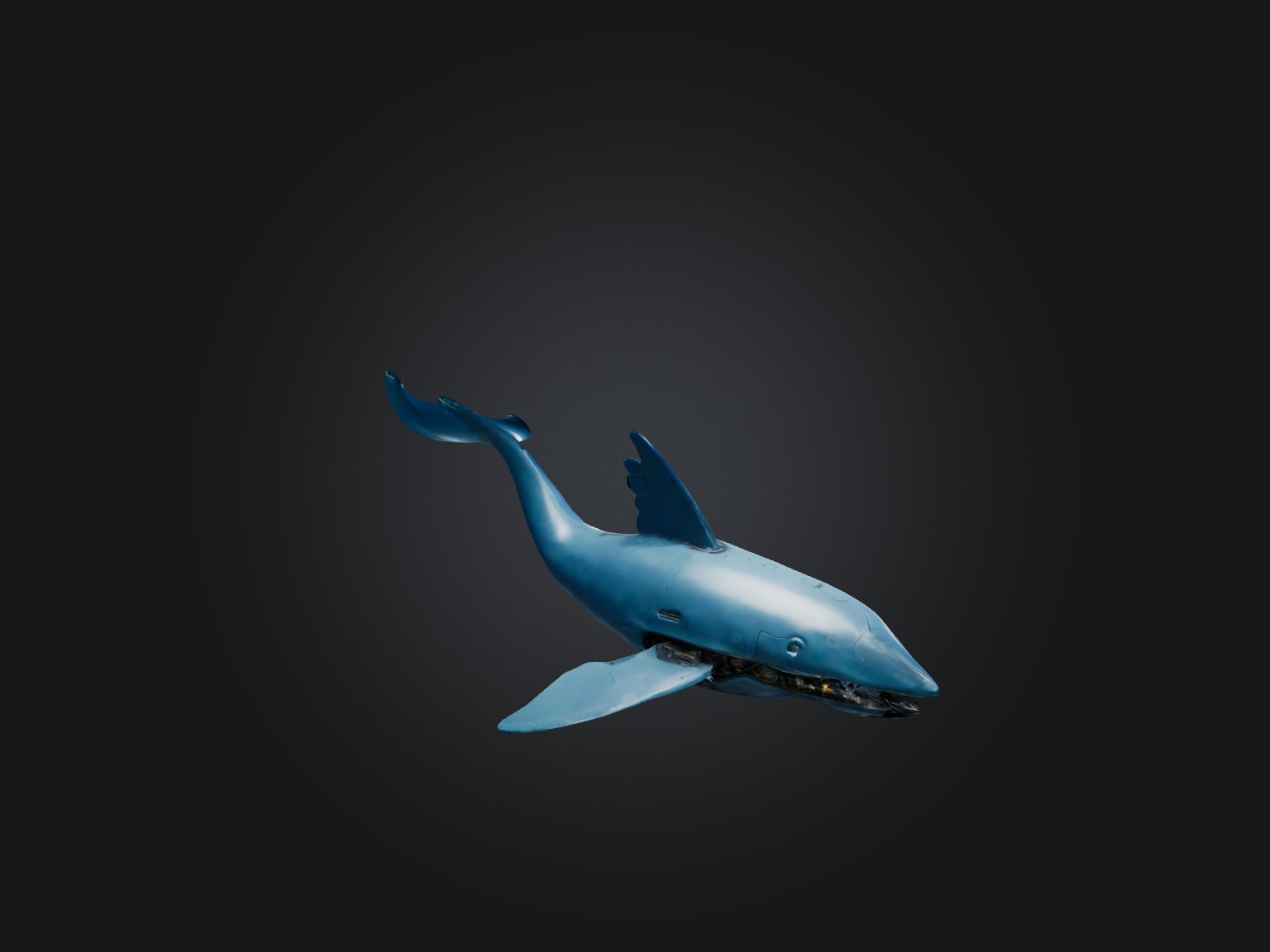 RoboWhale Model Low-poly 3D model_7