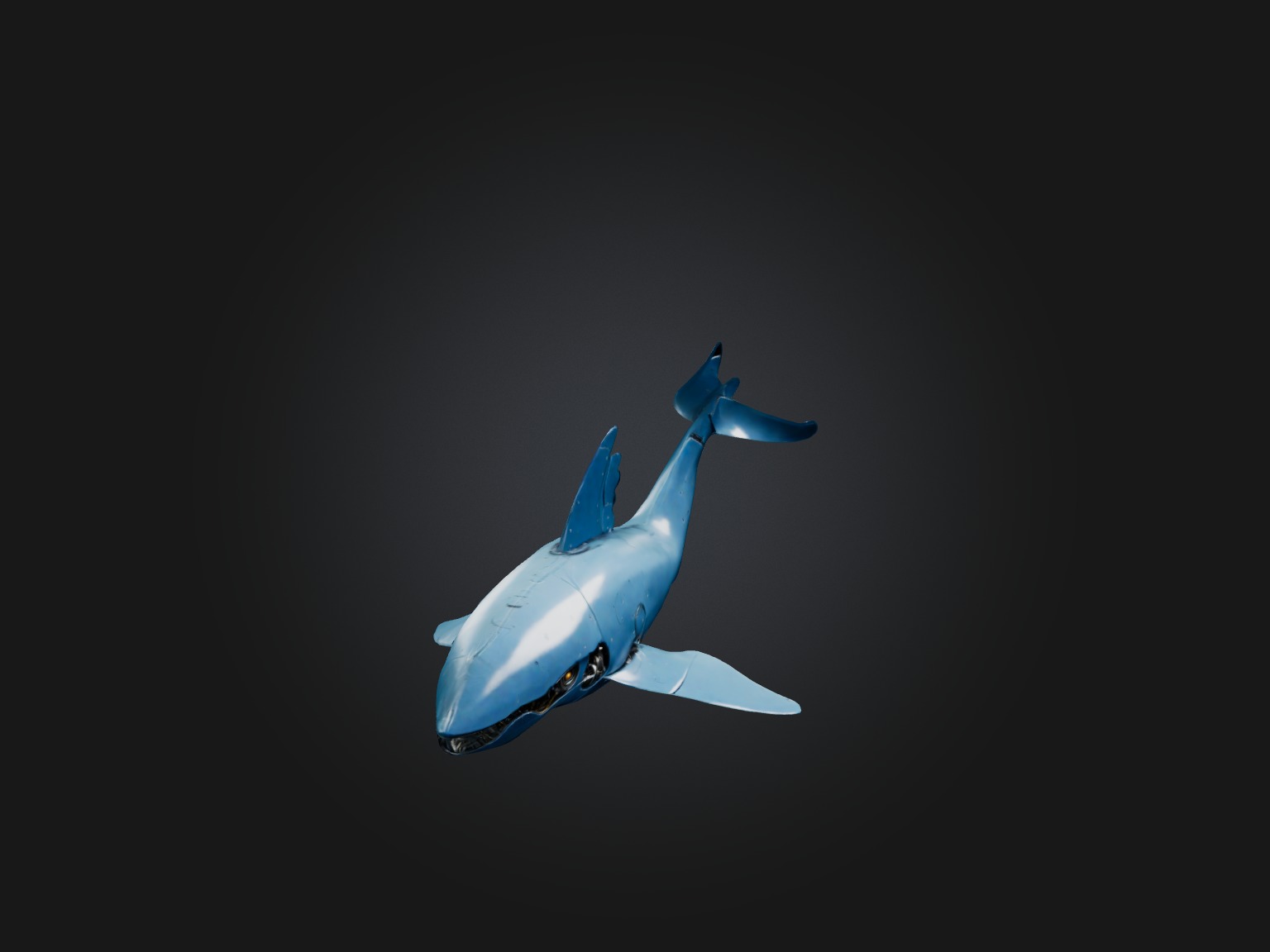 RoboWhale Model Low-poly 3D model_4