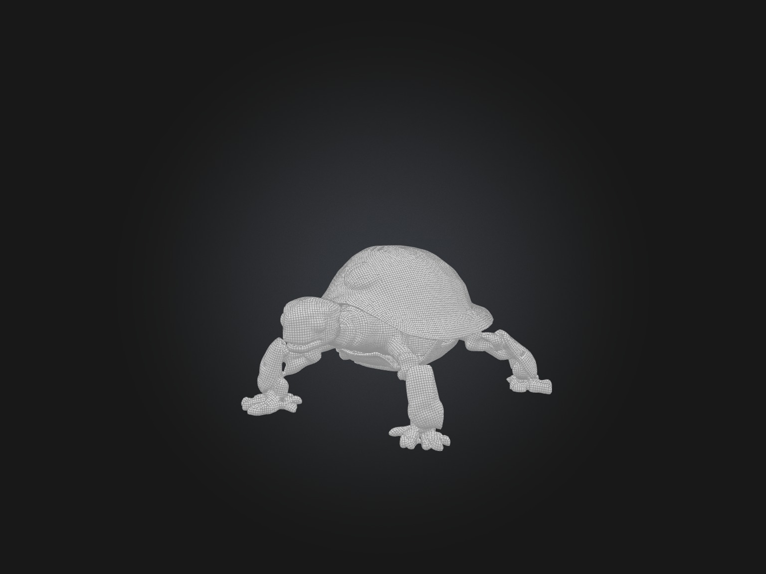 RoboTurtle Model Low-poly 3D model_1