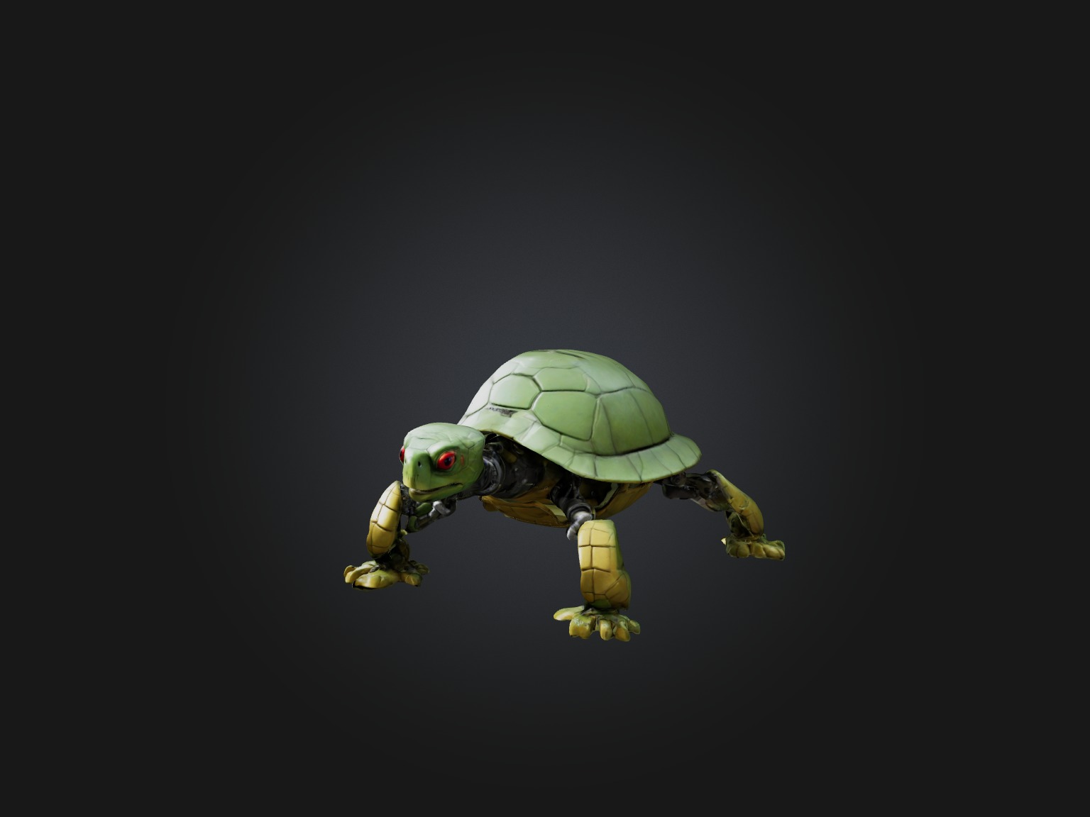 RoboTurtle Model Low-poly 3D model_8