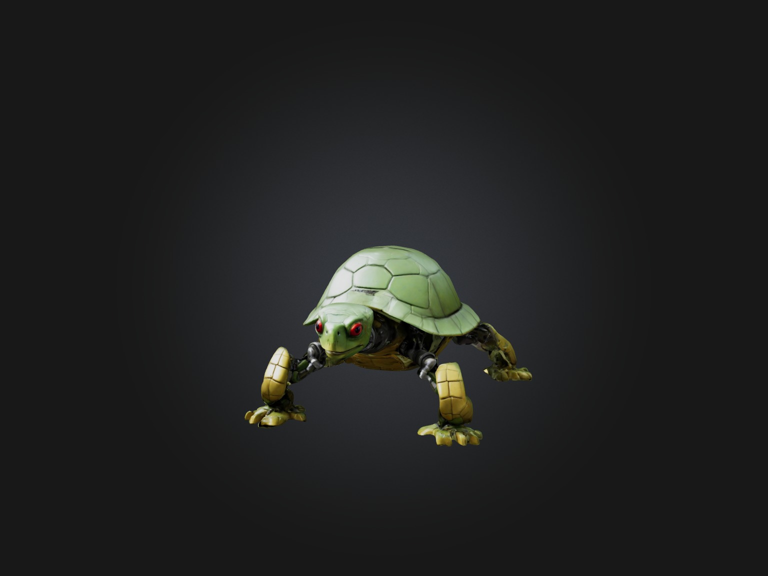 RoboTurtle Model Low-poly 3D model_2