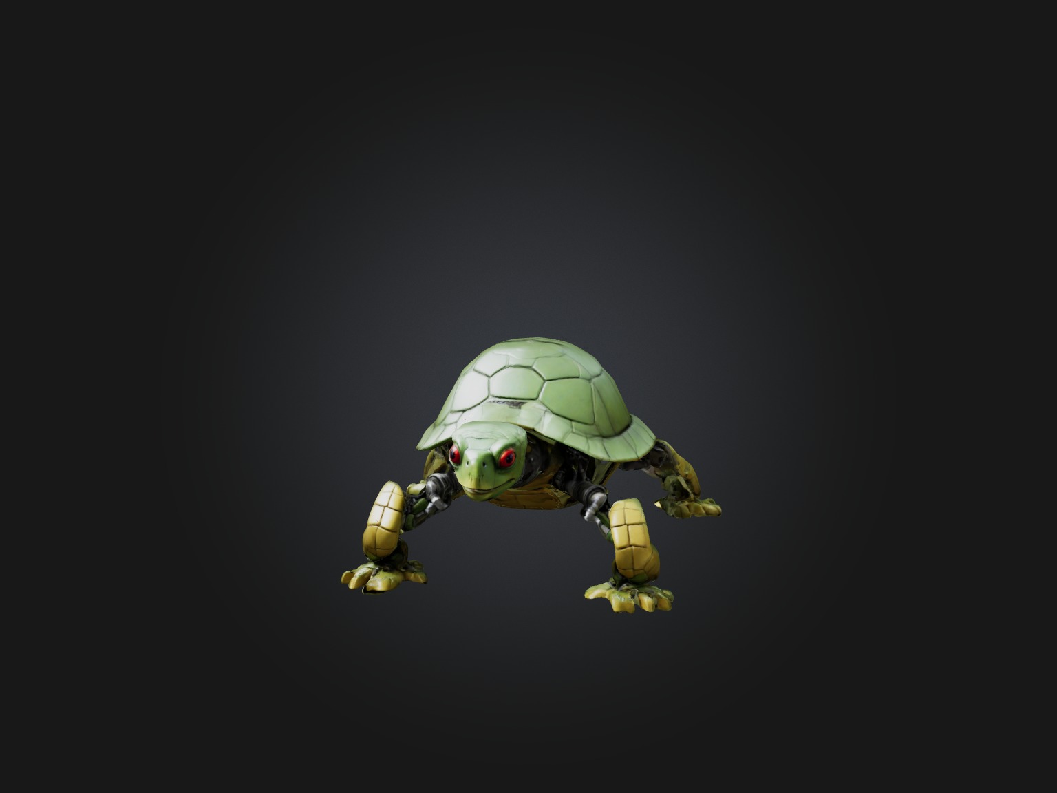 RoboTurtle Model Low-poly 3D model_3