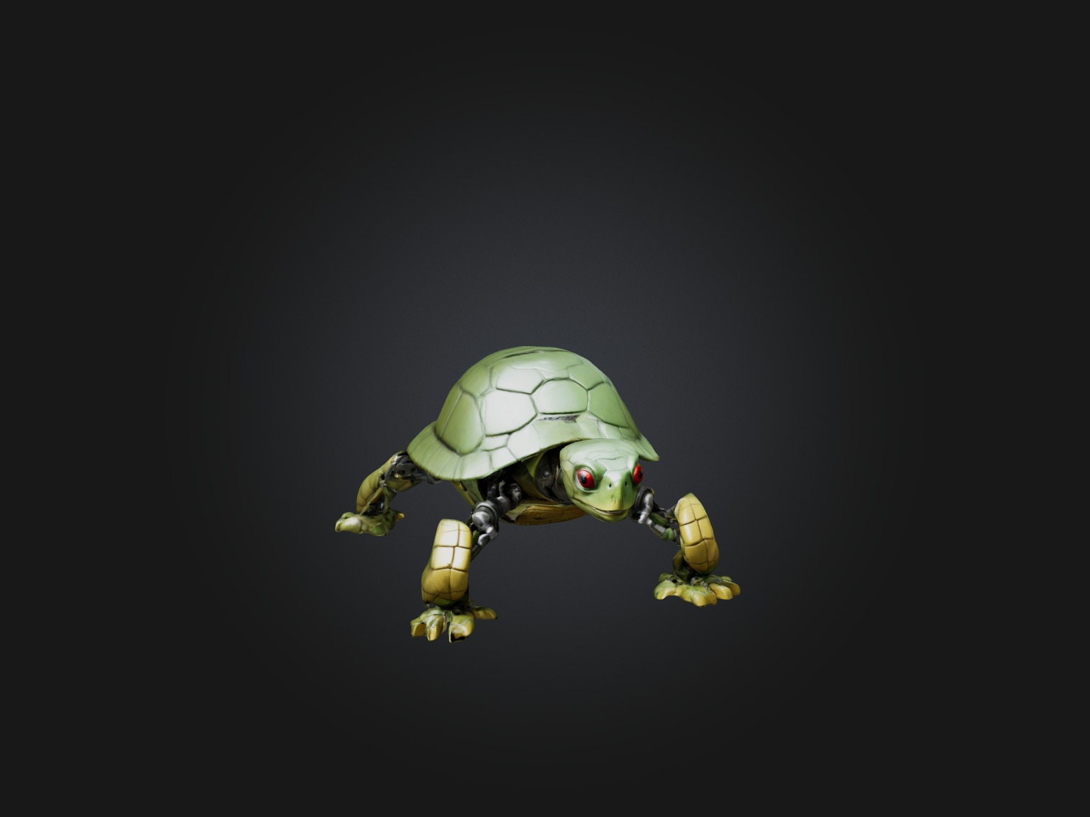 RoboTurtle Model Low-poly 3D model_4