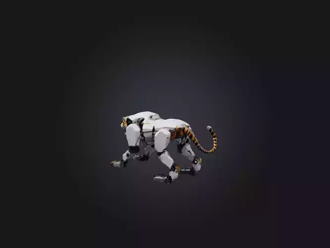 RoboTiger Model Low-poly 3D model