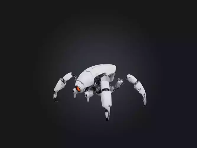 RoboSpider Model Low-poly 3D model