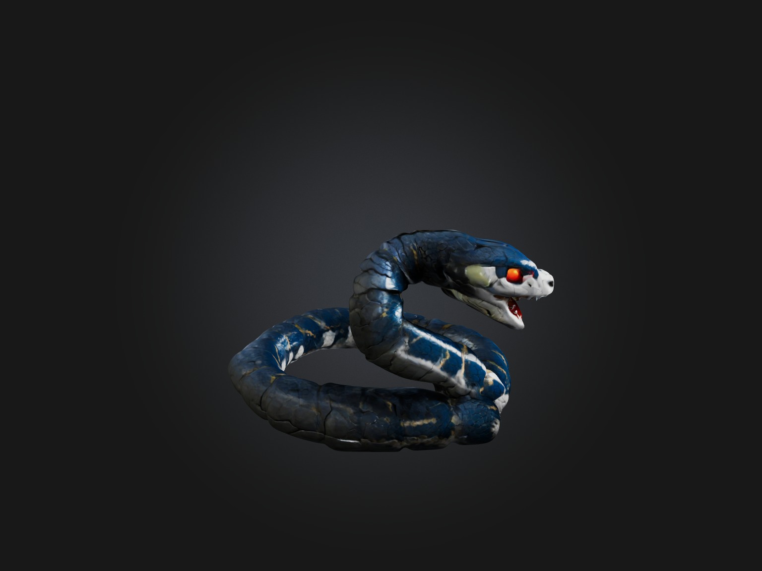 RoboSnake Model Low-poly 3D model_7