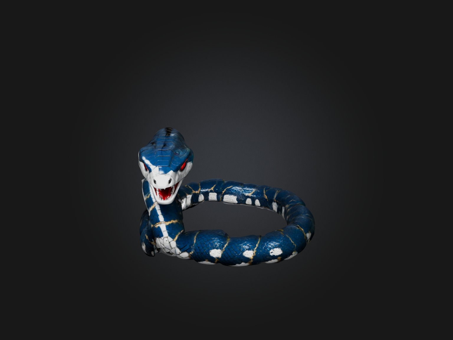 RoboSnake Model Low-poly 3D model_3