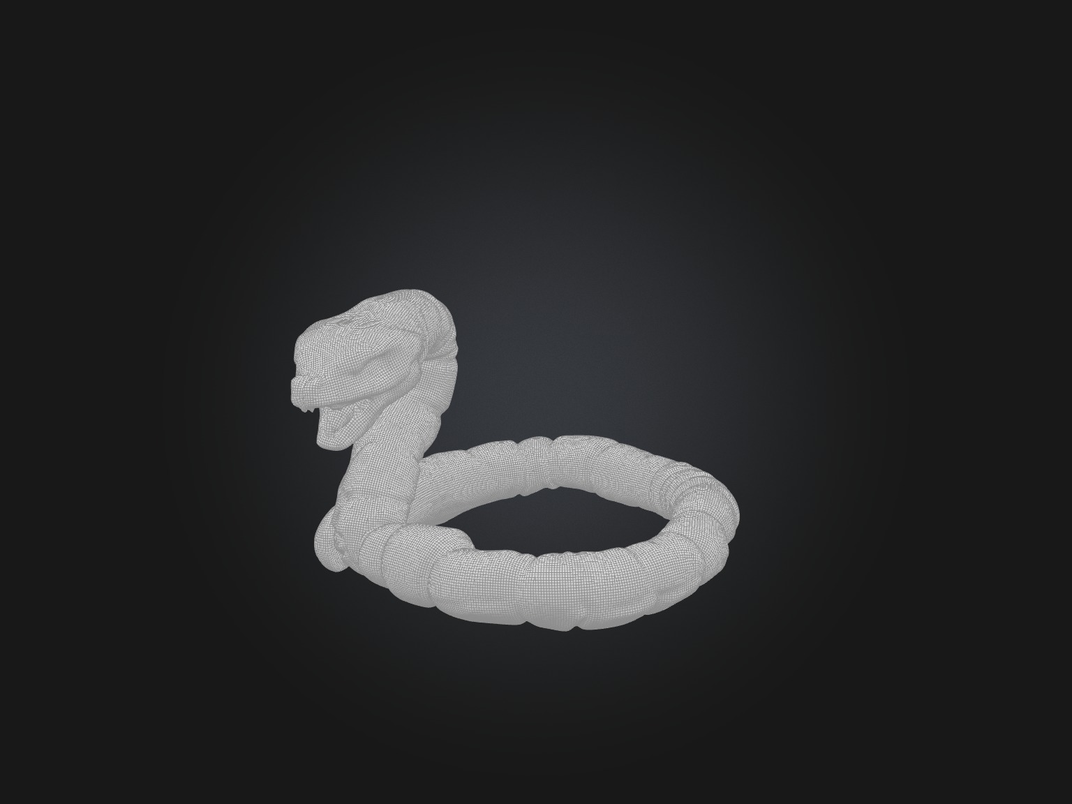 RoboSnake Model Low-poly 3D model_1