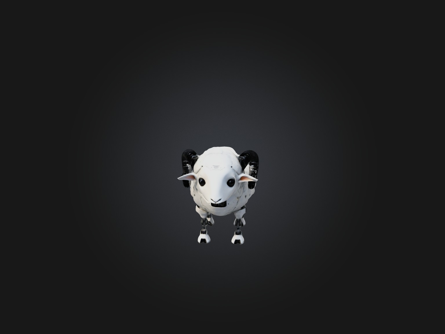 RoboSheep Model Low-poly 3D model_3