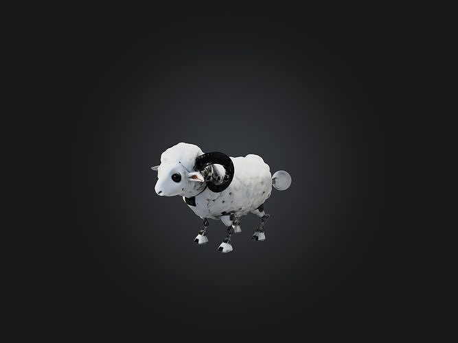 RoboSheep Model Low-poly 3D model