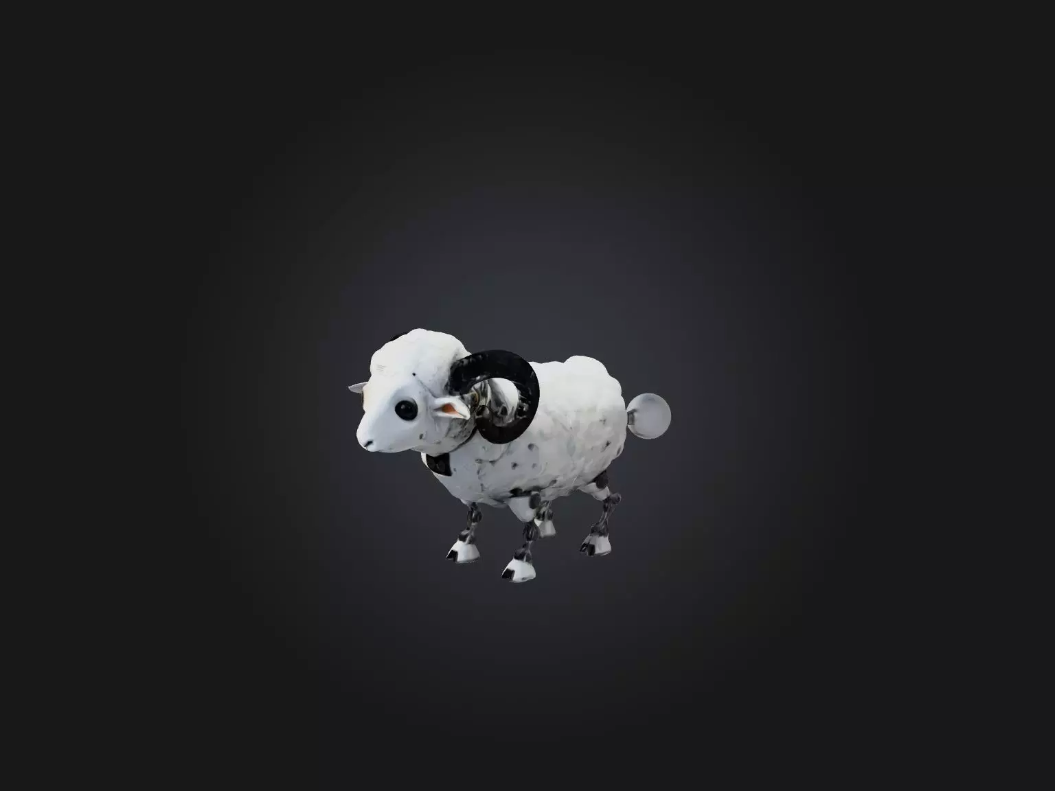 RoboSheep Model Low-poly 3D model_0