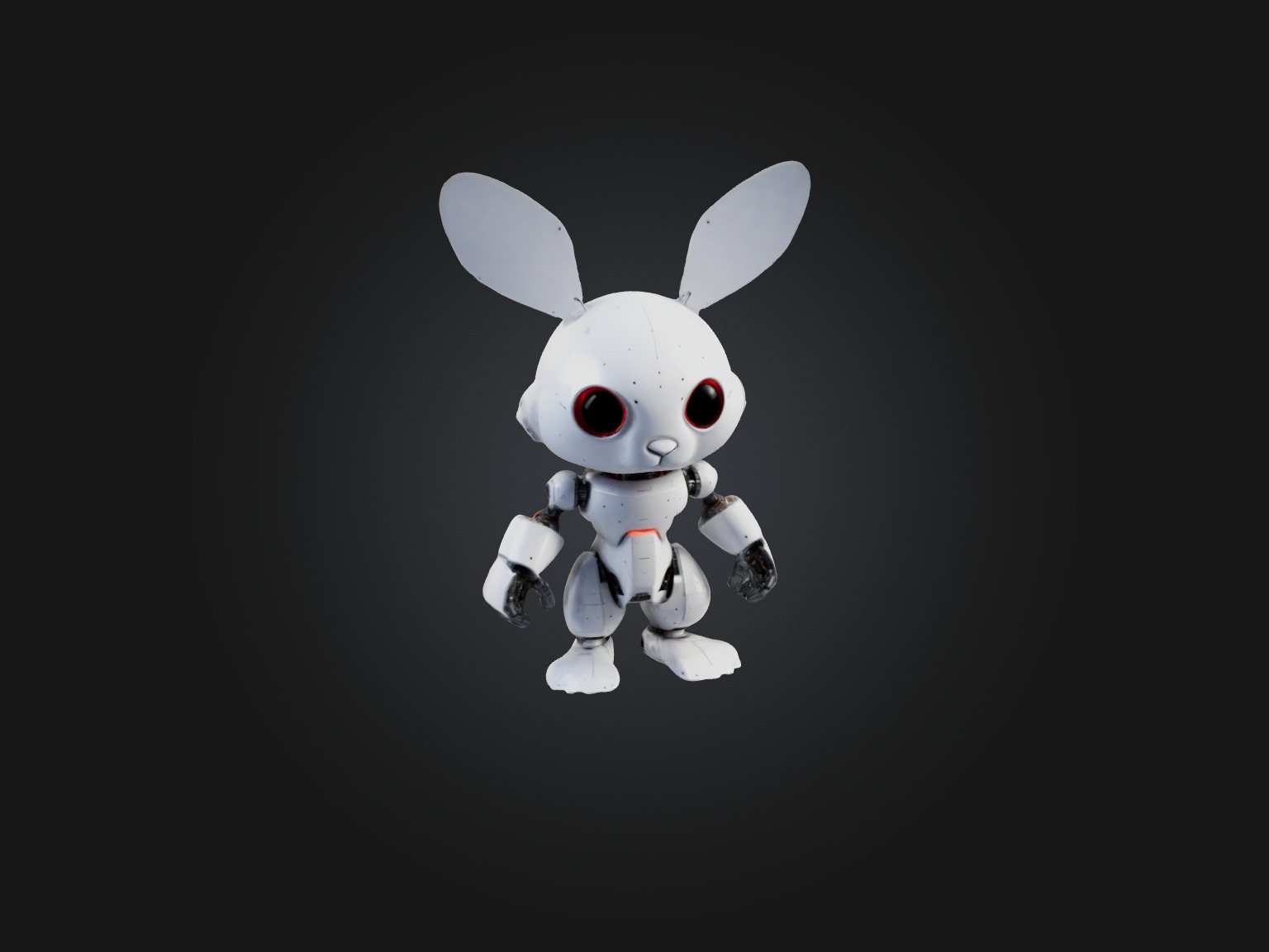 RoboRabbit Model Low-poly 3D model_4