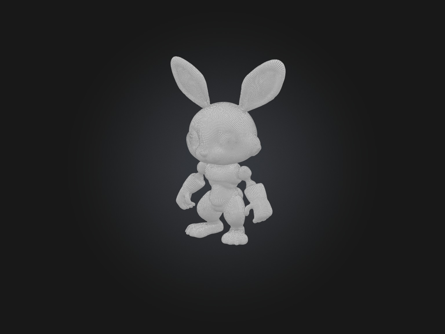 RoboRabbit Model Low-poly 3D model_1