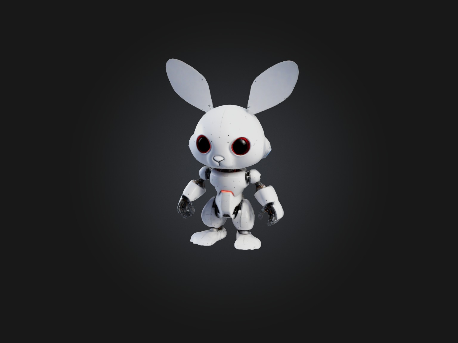 RoboRabbit Model Low-poly 3D model_2