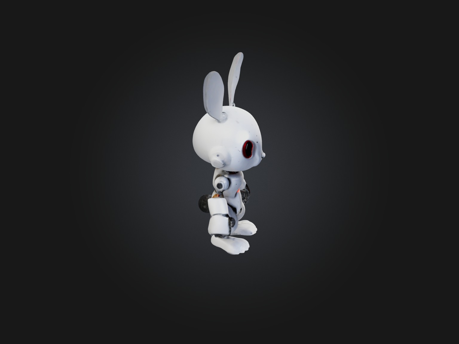 RoboRabbit Model Low-poly 3D model_6