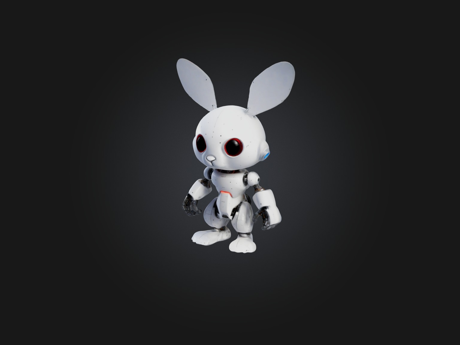 RoboRabbit Model Low-poly 3D model_8
