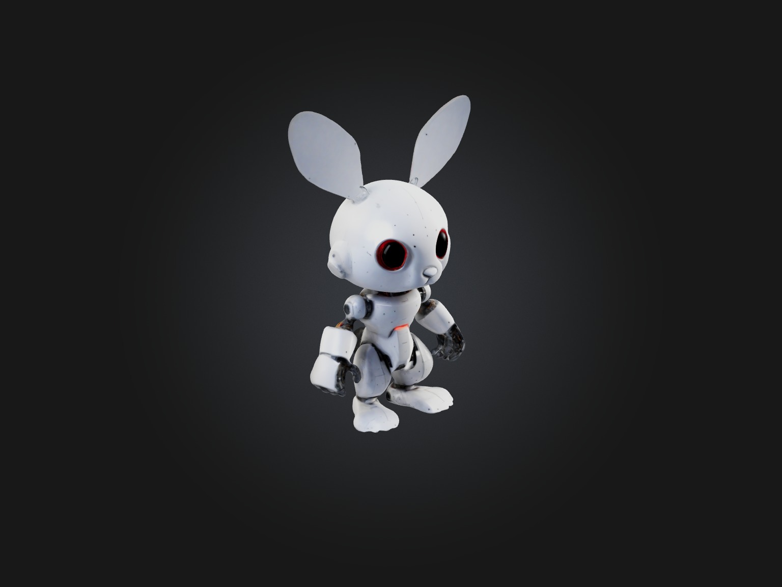 RoboRabbit Model Low-poly 3D model_5
