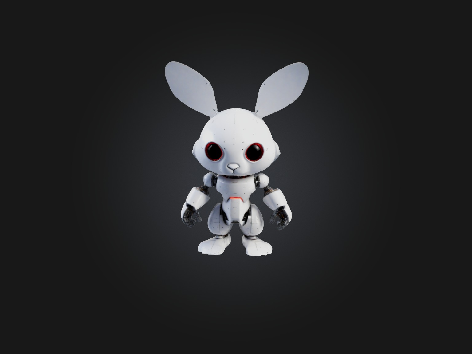 RoboRabbit Model Low-poly 3D model_3