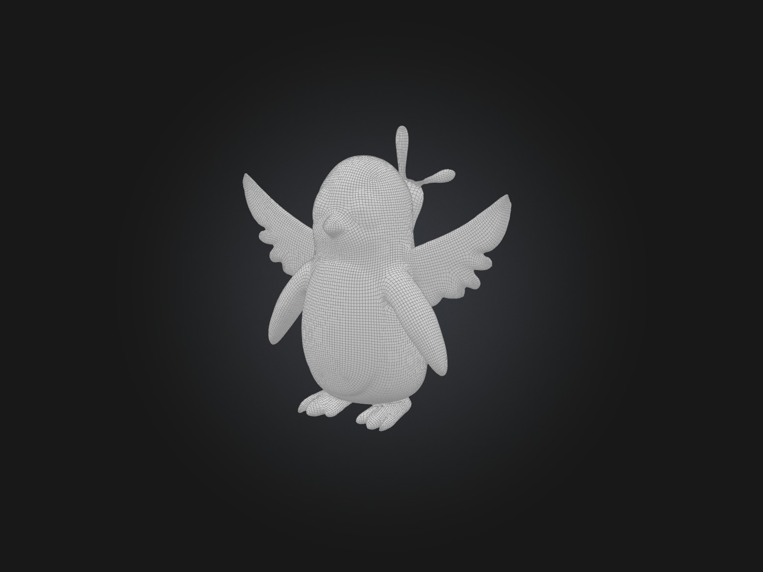 RoboPenguin Model Low-poly 3D model_1