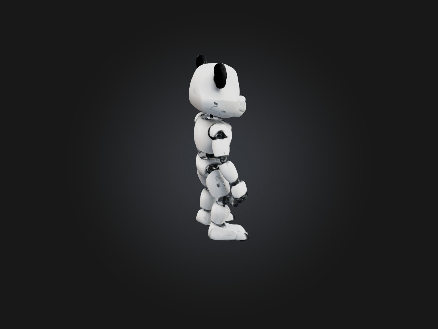 RoboPanda Model Low-poly 3D model_9