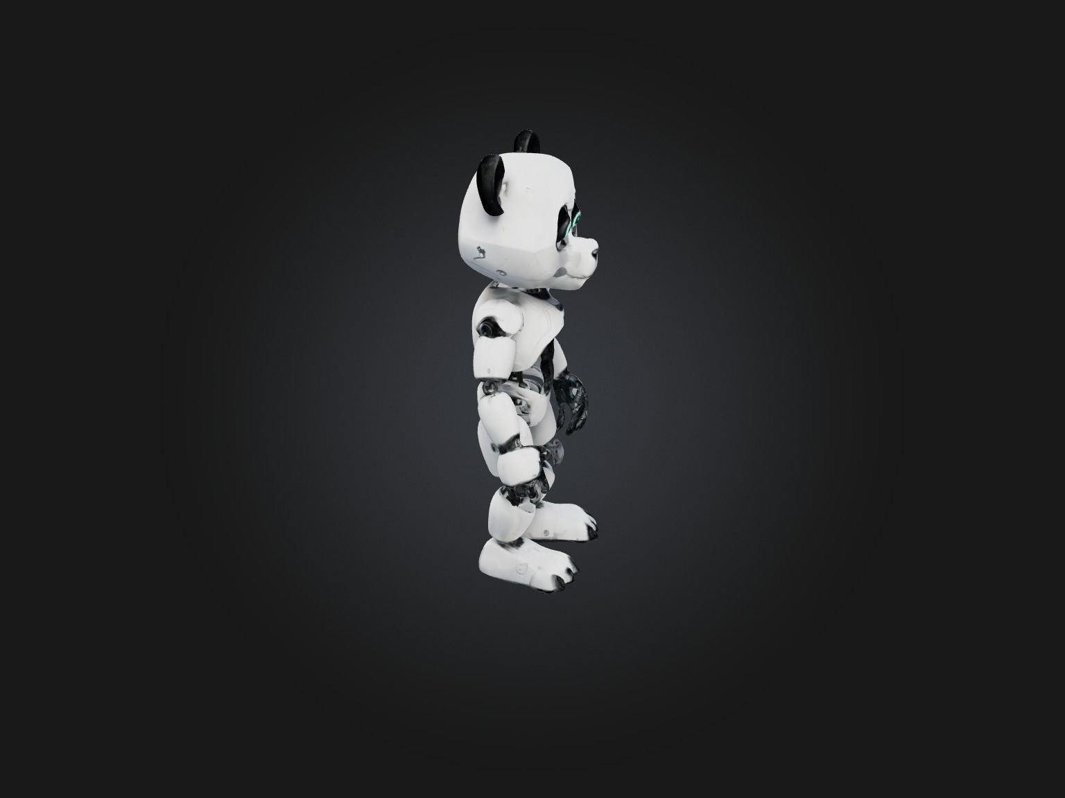 RoboPanda Model Low-poly 3D model_6