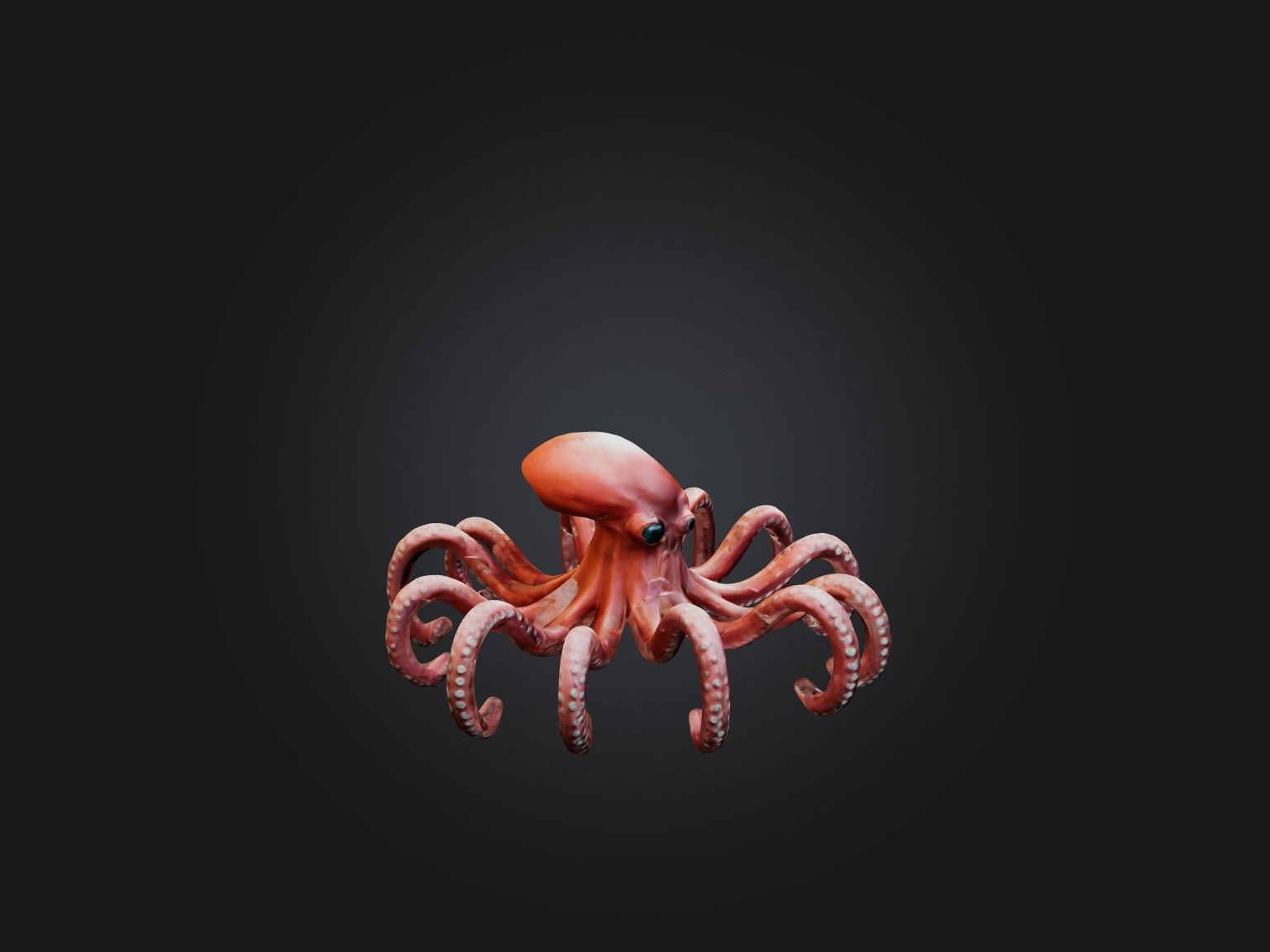 RoboOctopus Model Low-poly 3D model_9