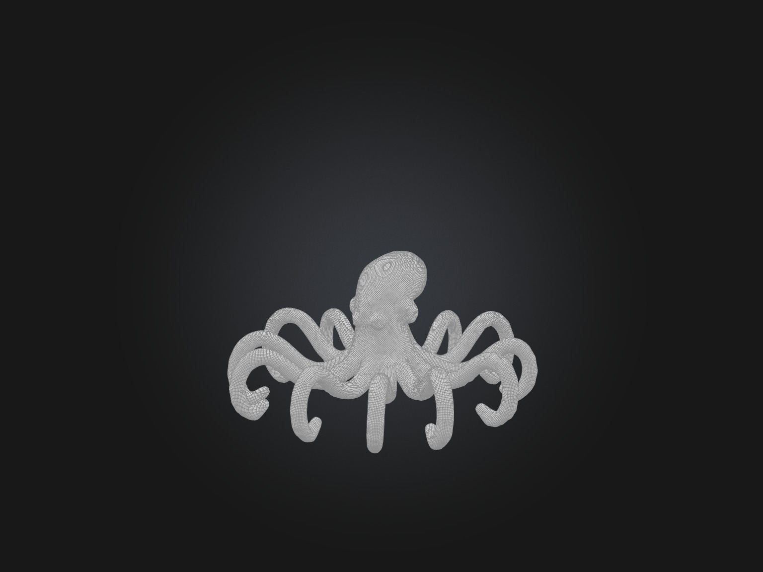 RoboOctopus Model Low-poly 3D model_1