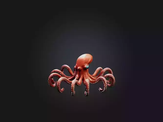 RoboOctopus Model Low-poly 3D model