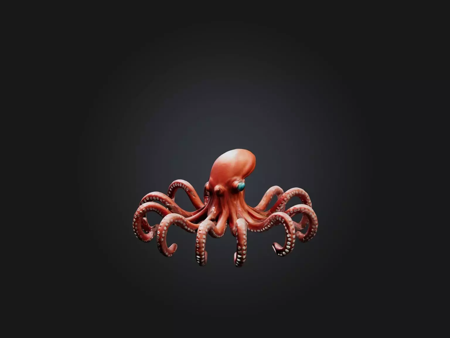 RoboOctopus Model Low-poly 3D model_0