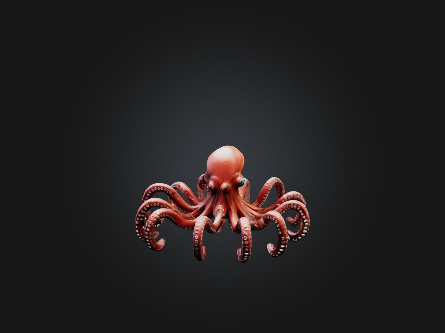 RoboOctopus Model Low-poly 3D model_2