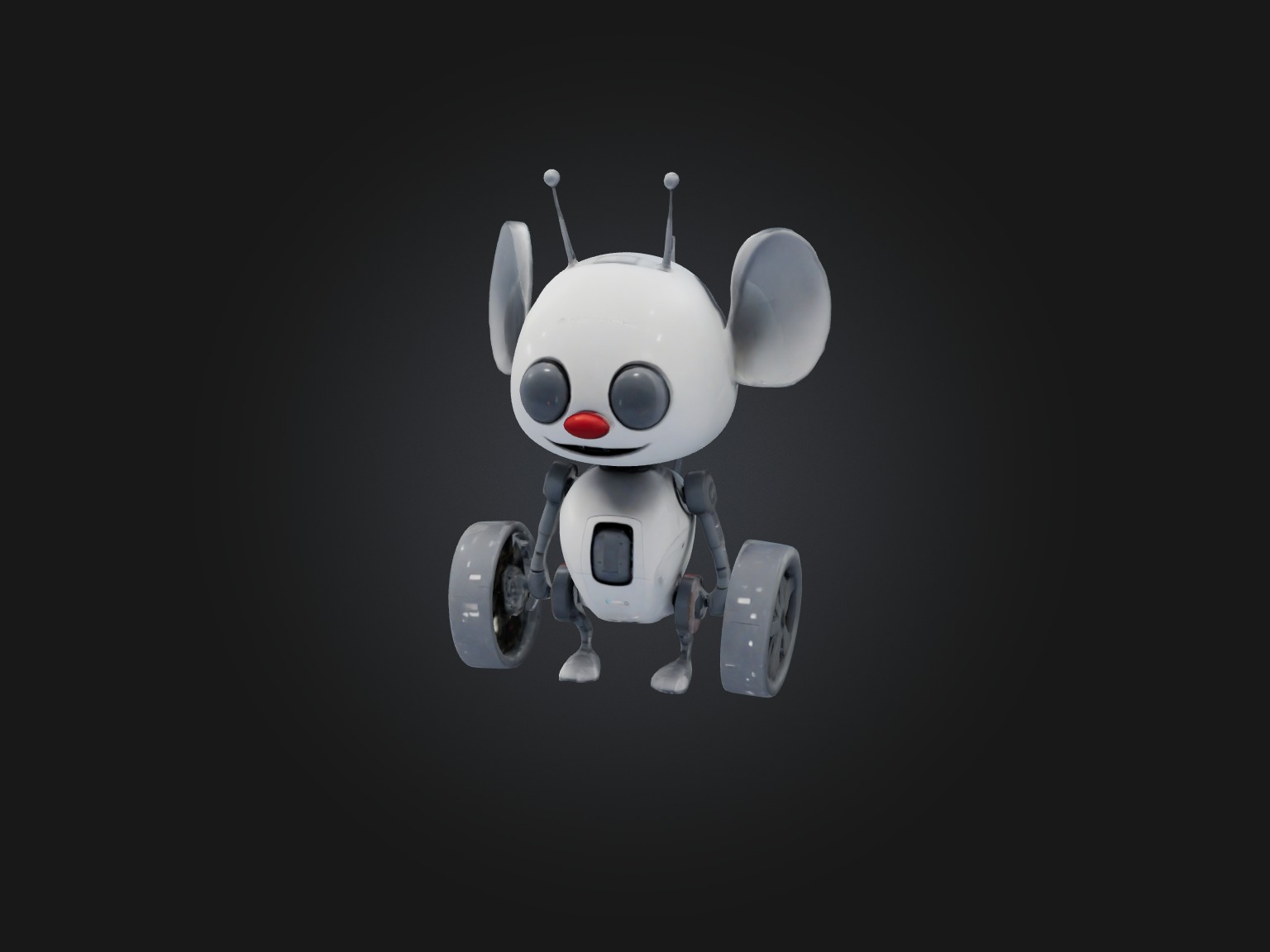RoboMouse Model Low-poly 3D model_2