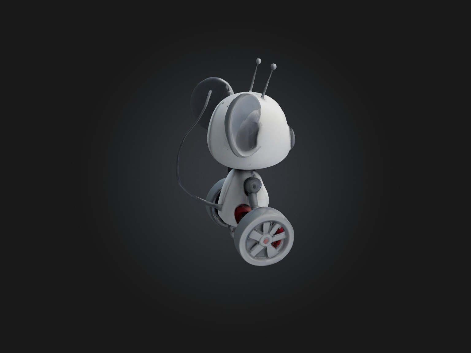 RoboMouse Model Low-poly 3D model_9