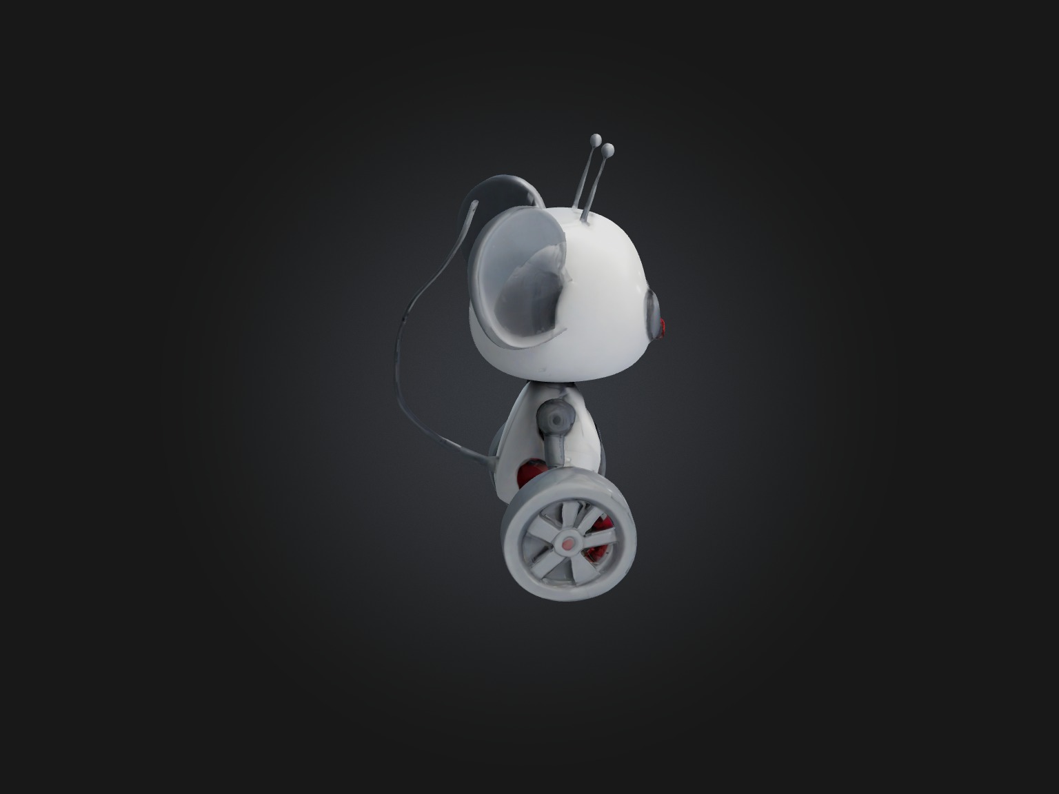 RoboMouse Model Low-poly 3D model_7
