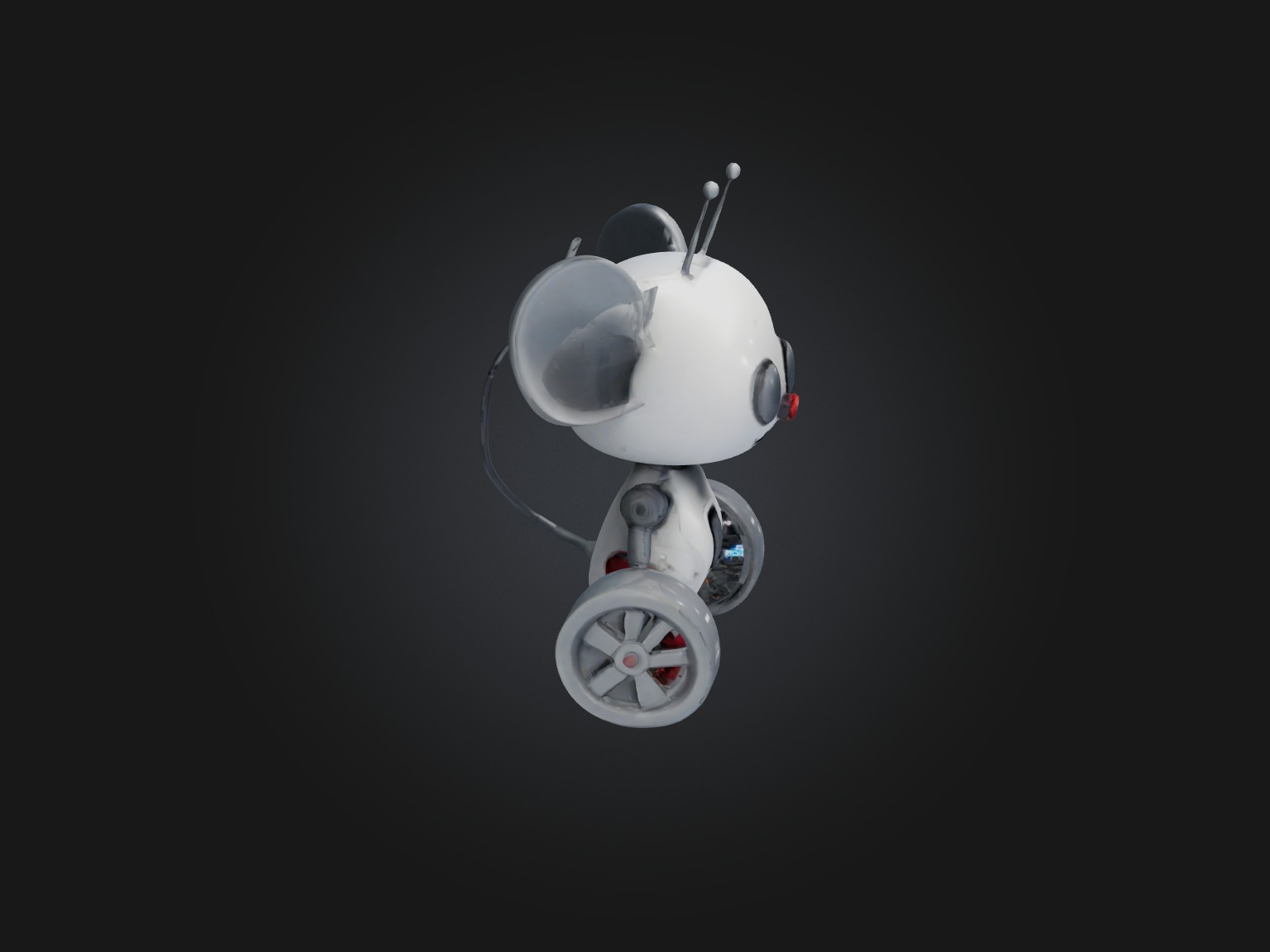 RoboMouse Model Low-poly 3D model_6